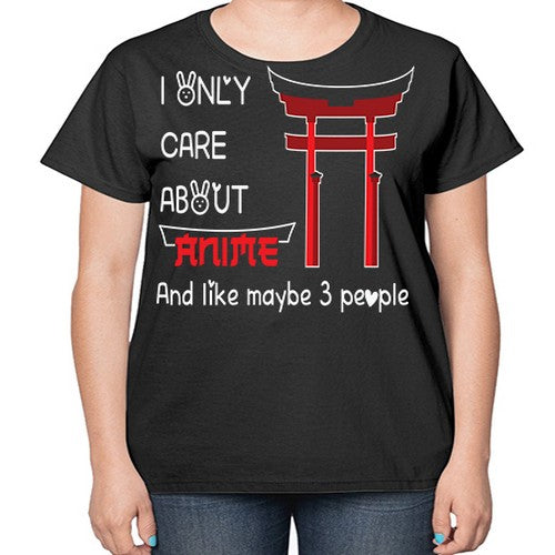 I Only Care About Anime Anime 240# - anime-  Ladies T-Shirt