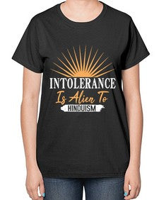 Intolerance is alien 29# - ufo-  Ladies T-Shirt