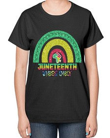 Juneteenth Vibes Only 5# - black juneteenth-  Ladies T-Shirt