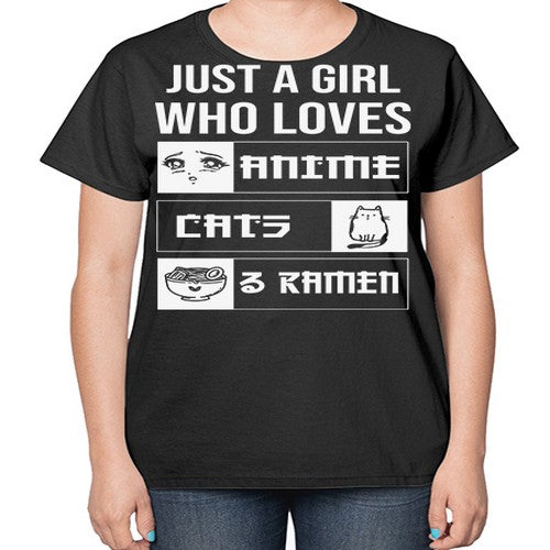 Just A Girl Who Loves 263# - anime-  Ladies T-Shirt