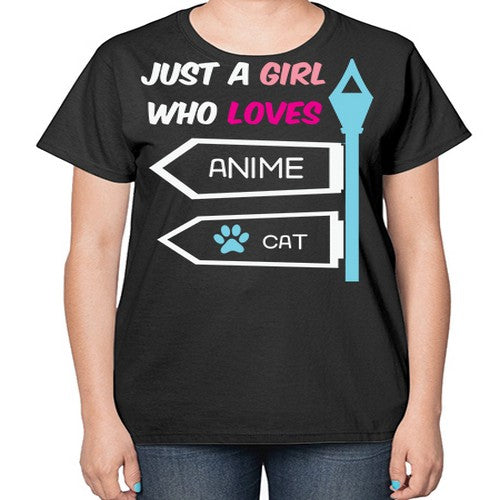 Just A Girl Who Loves Anime 264# - anime-  Ladies T-Shirt