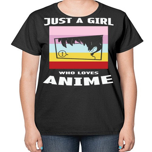 Just A Girl Who Loves Anime 265# - anime-  Ladies T-Shirt