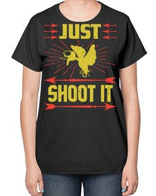 Just shoot it Style 32# - ducks-  Ladies T-Shirt