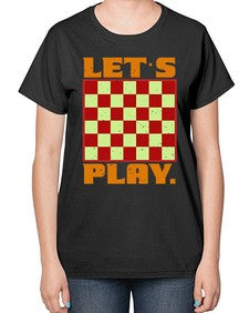 Lets play 135# - chess-  Ladies T-Shirt