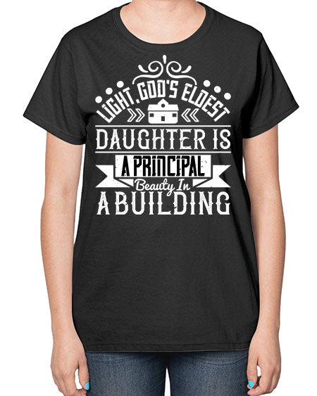 Light Gods eldest daughter is a principal beauty in a building Style 274# - architect-  Ladies T-Shirt