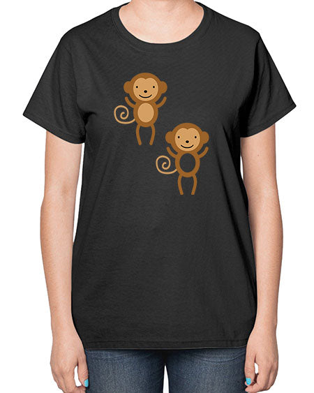 Little_monkeys_MF_5814 - monkey-  Ladies T-Shirt