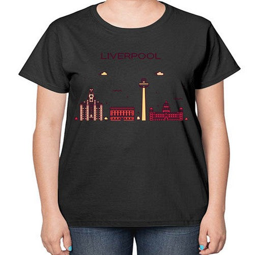 Liverpool 1153# - cities-  Ladies T-Shirt