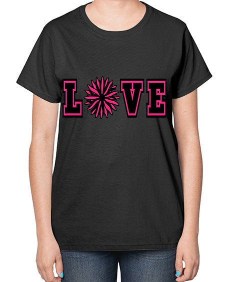 Love 694# - cheer-  Ladies T-Shirt