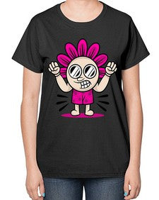 Mad flower 163# - cartoon general-  Ladies T-Shirt