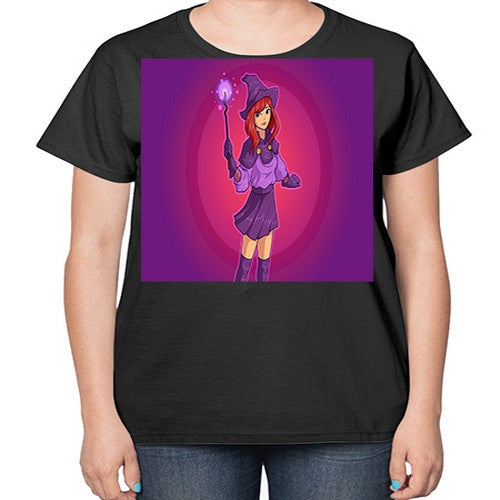 Magician school girl 181# - anime-  Ladies T-Shirt