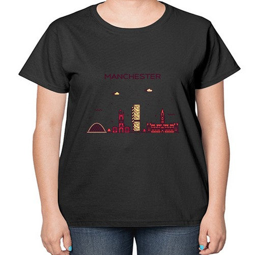 Manchester 1229# - cities-  Ladies T-Shirt