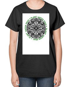 Mandala Garden Round 910# - mandala-  Ladies T-Shirt
