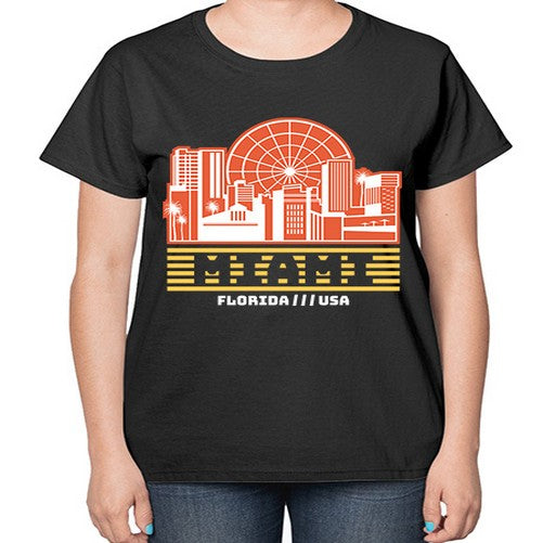 Miami 1284# - cities-  Ladies T-Shirt