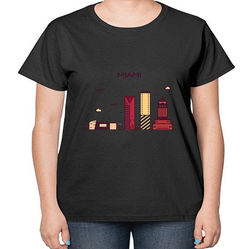 Miami 1285# - cities-  Ladies T-Shirt