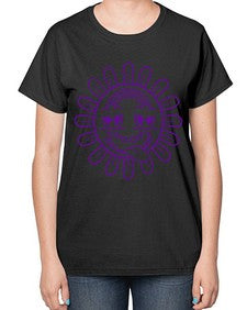 Moody sunflower 184# - cartoon general-  Ladies T-Shirt