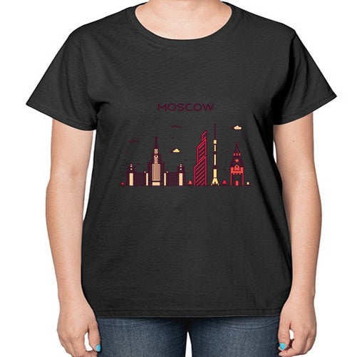 Moscow 1357# - cities-  Ladies T-Shirt