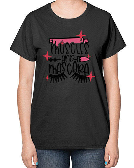 Muscles And Mascara Style 36# -makeup  Ladies T-Shirt