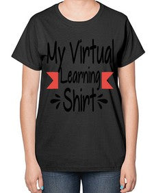 My Virtual Learning Shirt 555# - librarian-  Ladies T-Shirt