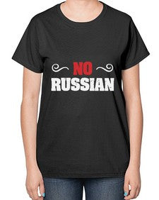 No Russian 37# - video games-  Ladies T-Shirt