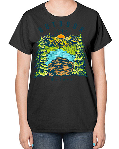 Outdoor Nature 17# - nature-  Ladies T-Shirt