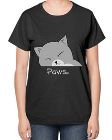 Paws - cats-  Ladies T-Shirt