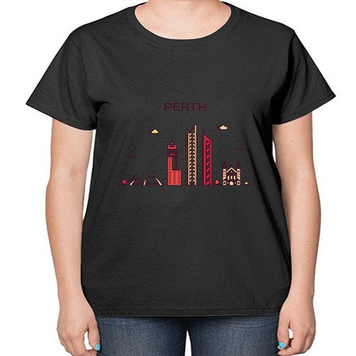Perth 1598# - cities-  Ladies T-Shirt