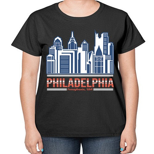 Philadelphia 1604# - cities-  Ladies T-Shirt