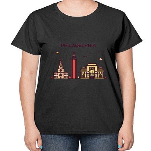 Philadelphia 1605# - cities-  Ladies T-Shirt