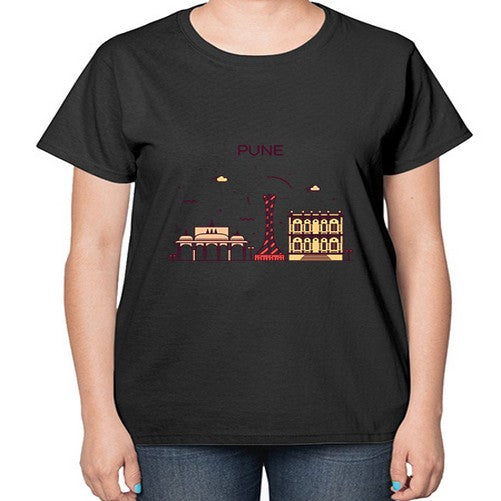 Pune 1696# - cities-  Ladies T-Shirt