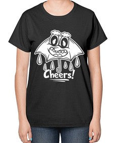 Rainy cheers 205# - cartoon general-  Ladies T-Shirt