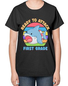 Ready to Attack first Grade 710# - first grade-  Ladies T-Shirt