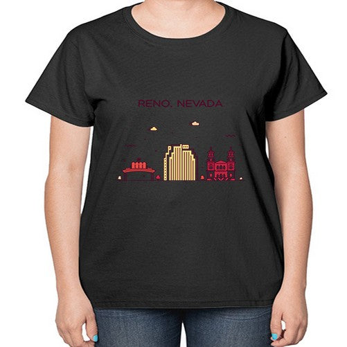 Reno 1714# - cities-  Ladies T-Shirt