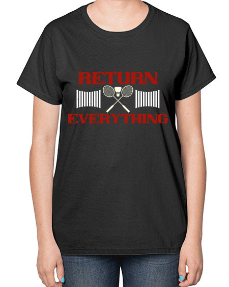 Return everything 1892# - badminton-  Ladies T-Shirt
