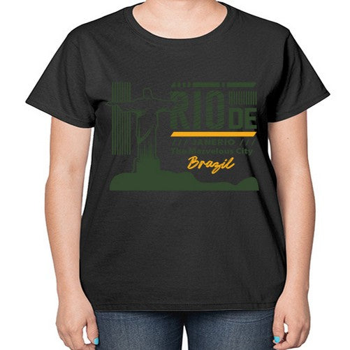 Rio de Janerio 1734# - cities-  Ladies T-Shirt