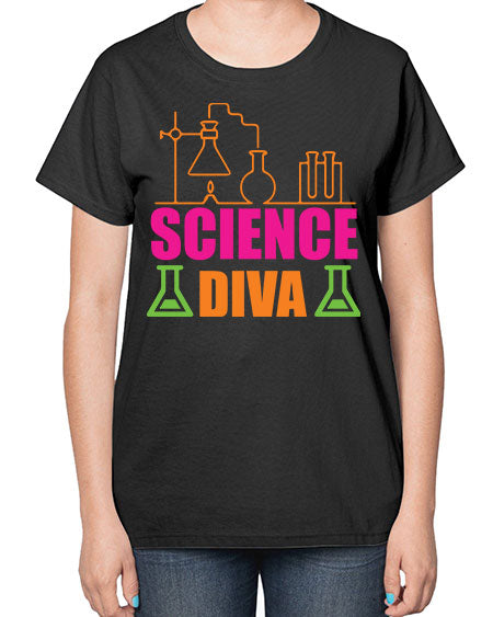 Science Diva 127# - general science-  Ladies T-Shirt