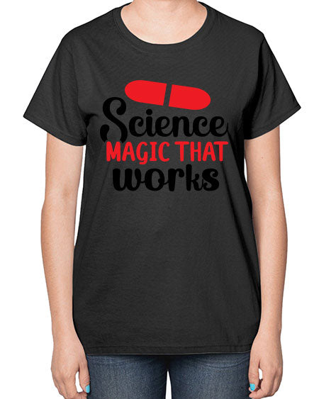 Science Magic that works 76# - general science-  Ladies T-Shirt