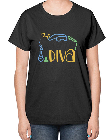 Sciencediva 43# - general science-  Ladies T-Shirt