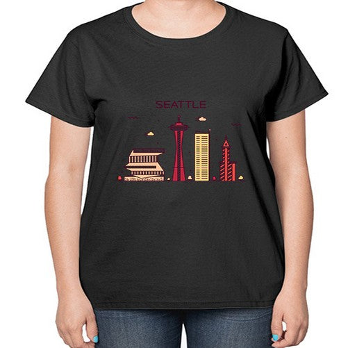 Seattle 1810# - cities-  Ladies T-Shirt