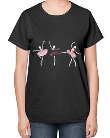 Skeleton ballerinas ballet halloween ballet 184# - ballet-  Ladies T-Shirt