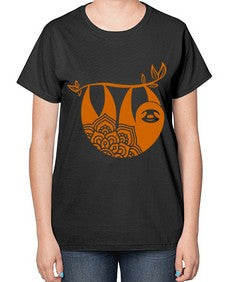 SlothMandala 1076# - mandala-  Ladies T-Shirt