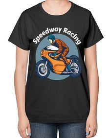 Speedway racing 64# - motorcycle-  Ladies T-Shirt