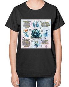 Straight Aquarius 468# - aquarius-  Ladies T-Shirt
