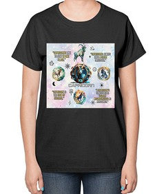 Straight Capricorn 471# - capricorn-  Ladies T-Shirt