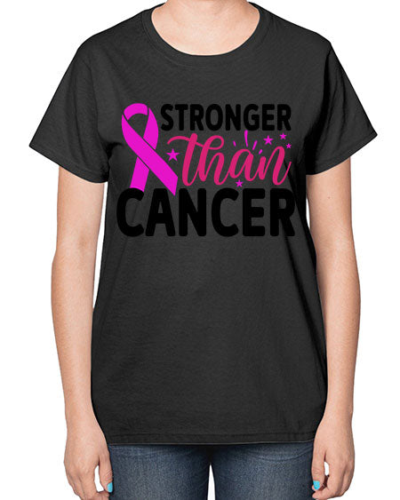 Stronger Than Cancer 6# - breast cancer-  Ladies T-Shirt