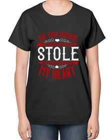 The Tiny Humans STOLE MY HEART Style 1531# - teacher-  Ladies T-Shirt