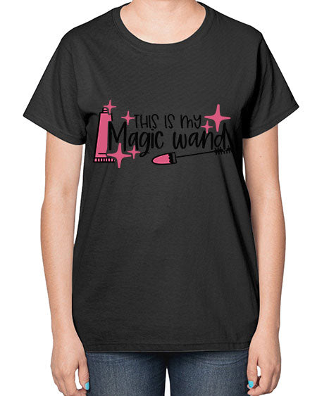 This Is My Magic Wand Style 13# -makeup  Ladies T-Shirt