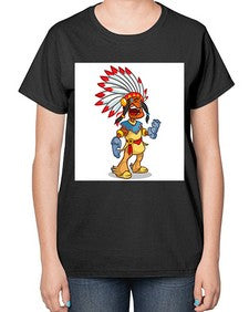 Thnksgvngindian 254# - cartoon general-  Ladies T-Shirt