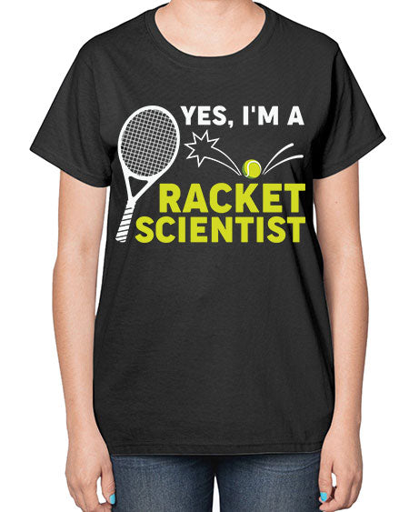YesImARacketScientistScientistSkinite Scientist Skinite 1# - general science-  Ladies T-Shirt