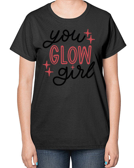 You Glow Girl Style 5# -makeup  Ladies T-Shirt