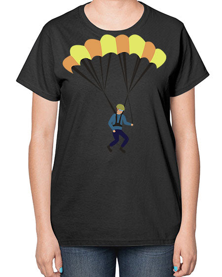 all in one 08# - parachute-  Ladies T-Shirt